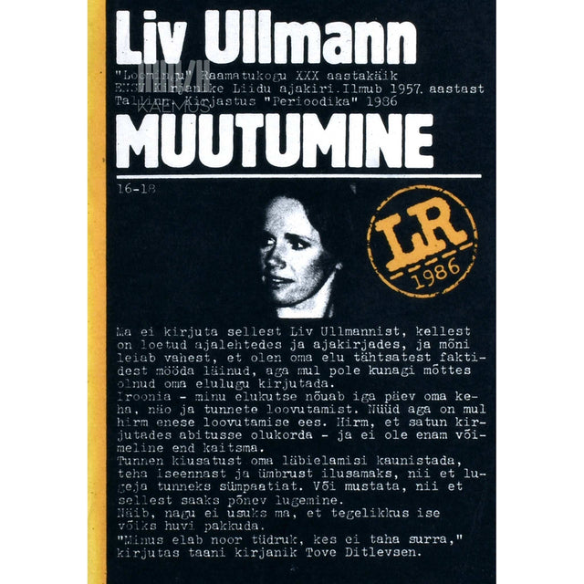 Liv Ullmann - Muutumine
