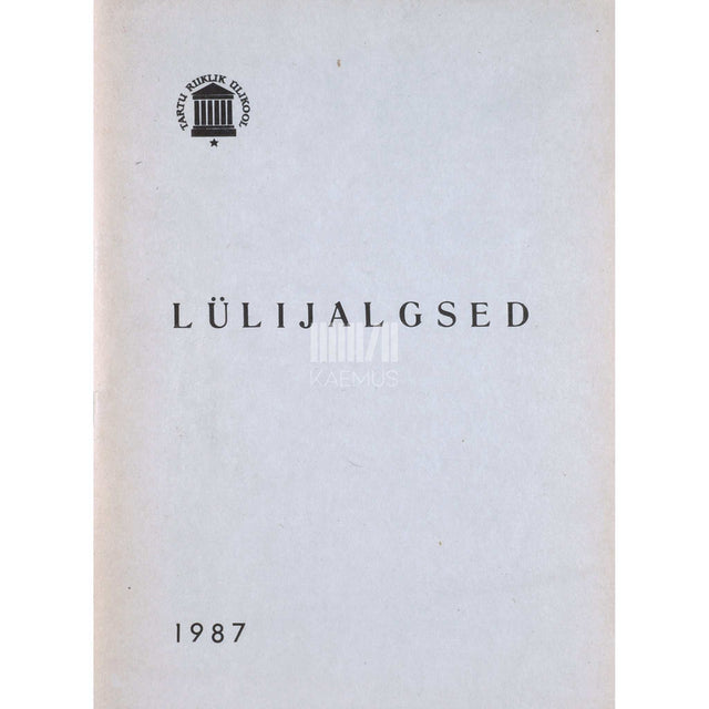 Hans Remm - Lülijalgsed. Metoodiline materjal bioloogiaosakonna üliõpilastele