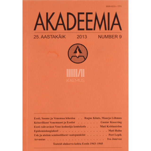 … - Akadeemia 9/2013