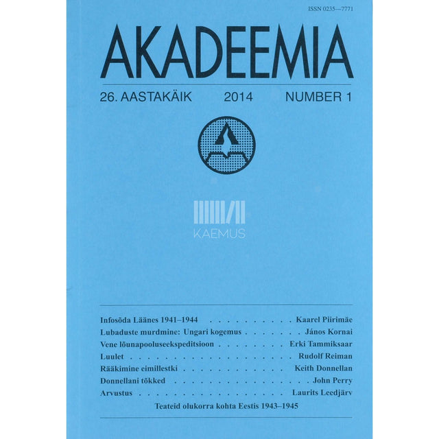 … - Akadeemia 1/2014