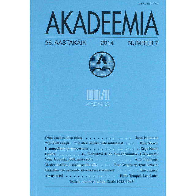 … - Akadeemia 7/2014