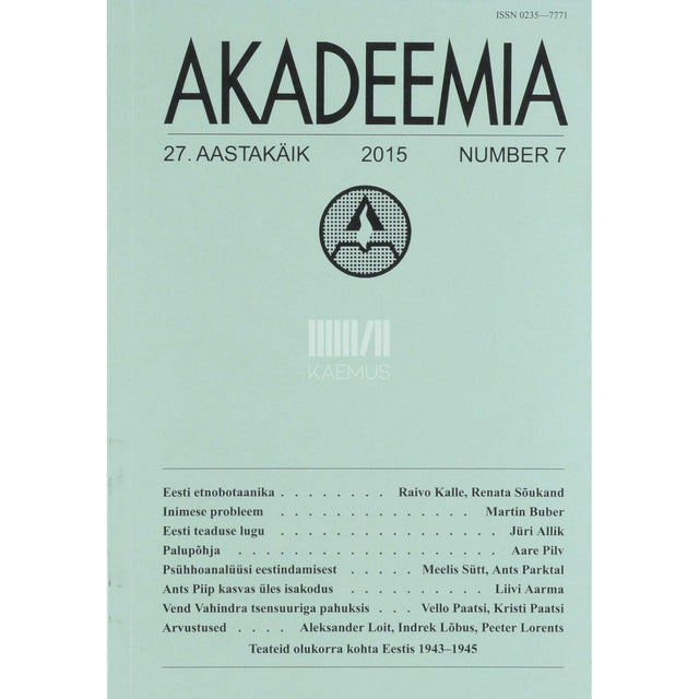 … - Akadeemia 7/2015