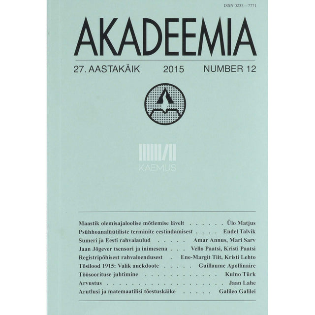 … - Akadeemia 12/2015