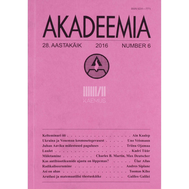 ... - Akadeemia 6/2016