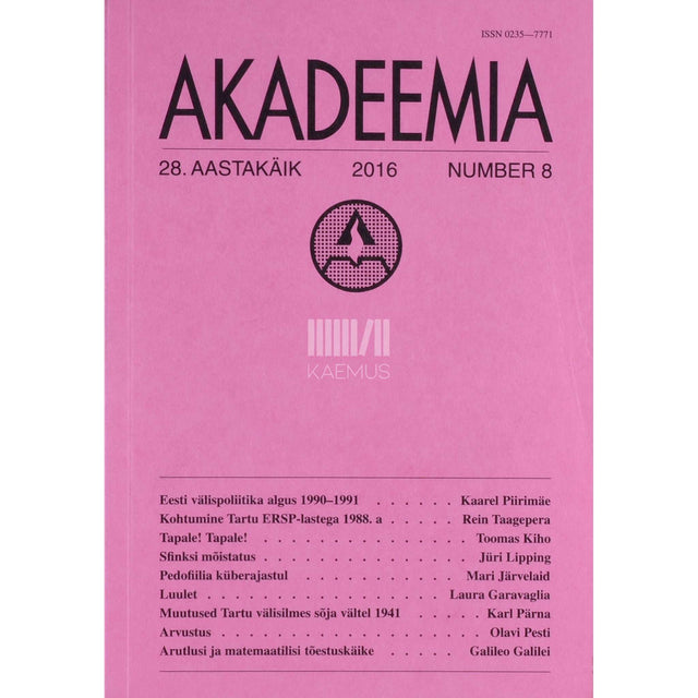 … - Akadeemia 8/2016