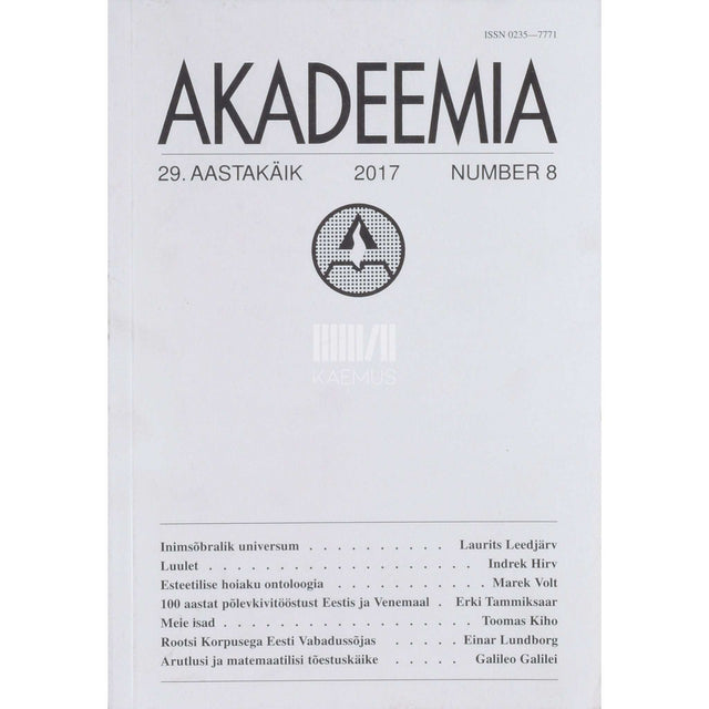 ... - Akadeemia 8/2017