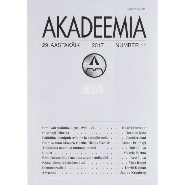 … - Akadeemia 11/2017