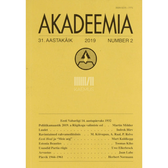 … - Akadeemia 2/2019