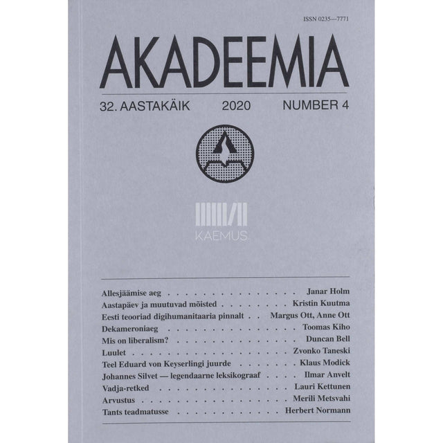 … - Akadeemia 4/2020