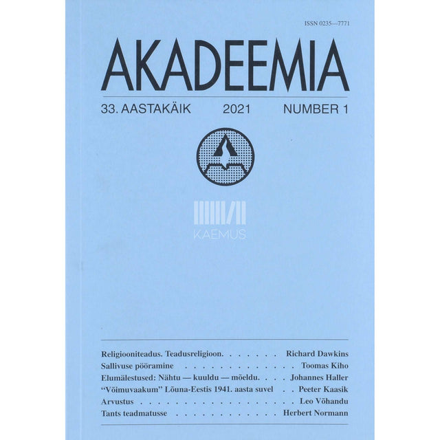 … - Akadeemia 1/2021