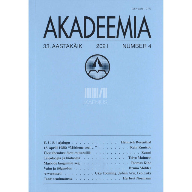 ... - Akadeemia 4/2021