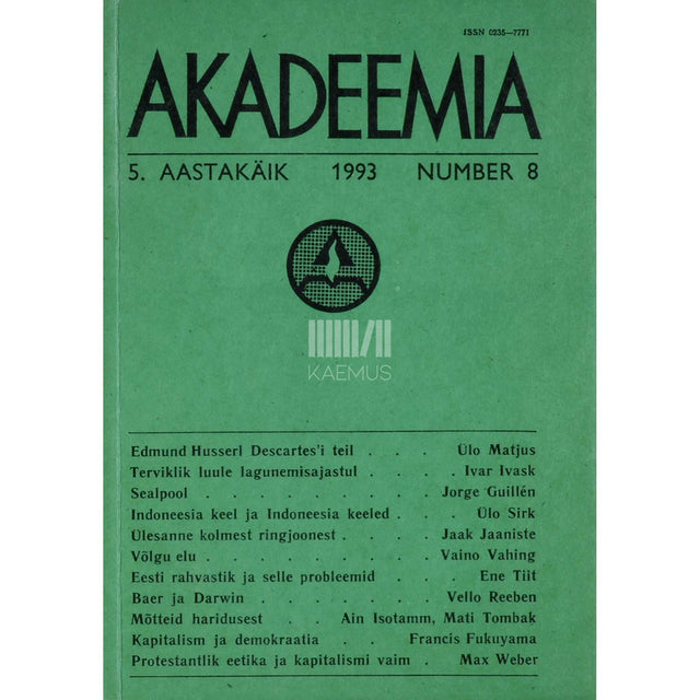 ... - Akadeemia 8/1993