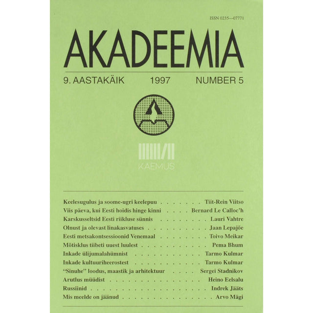 … - Akadeemia 5/1997