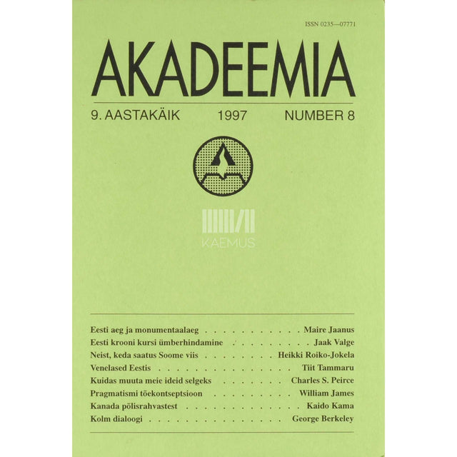 … - Akadeemia 8/1997