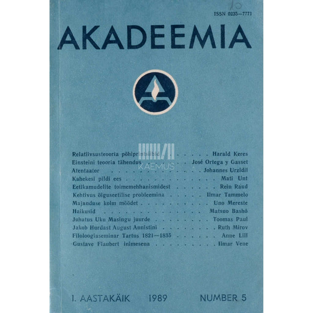 … - Akadeemia 5/1989