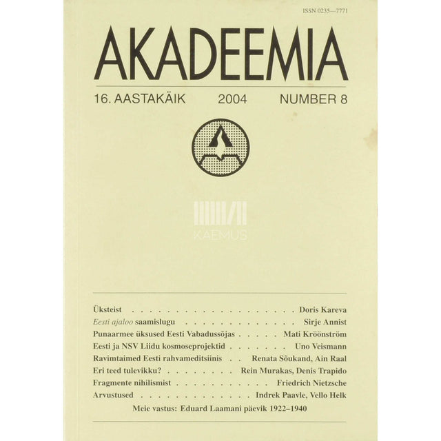 ... - Akadeemia 8/2004