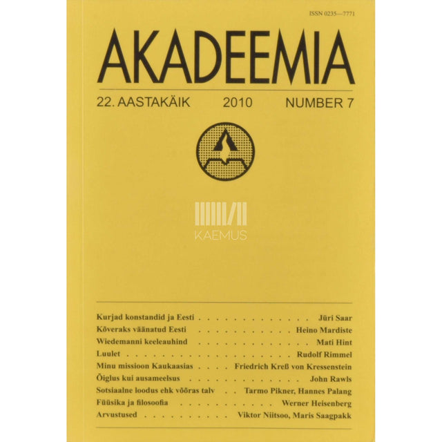 … - Akadeemia 7/2010