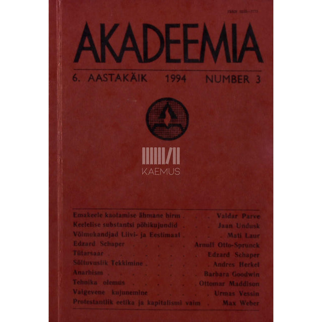 … - Akadeemia 3/1994
