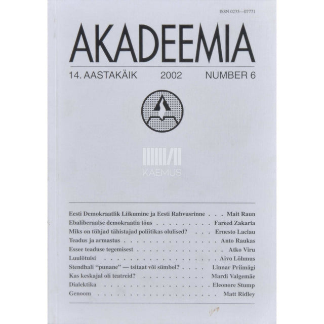 … - Akadeemia 6/2002