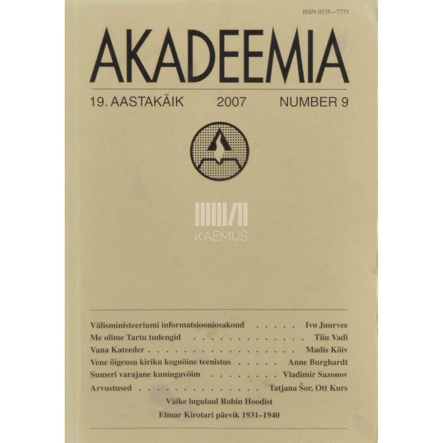 … - Akadeemia 9/2007