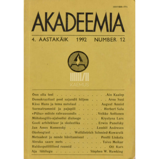 … - Akadeemia 12/1992