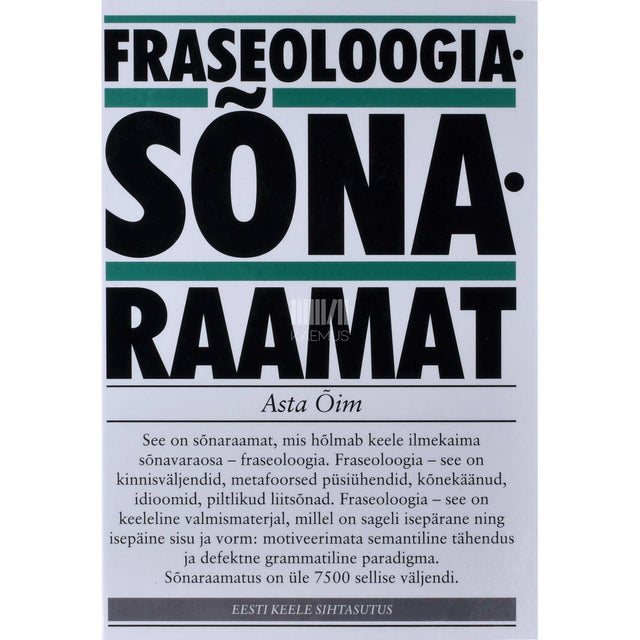 Asta Õim - Fraseoloogiasõnaraamat