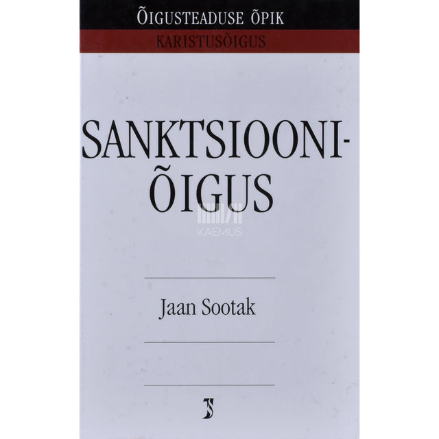 Jaan Sootak. Sanktsiooniõigus