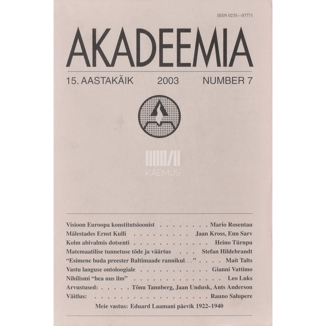 Akadeemia 7/2003