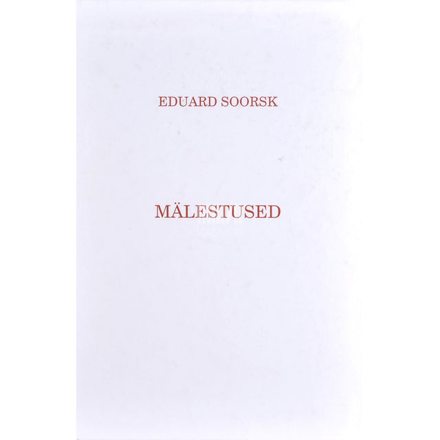 Eduard Soorsk. Mälestused
