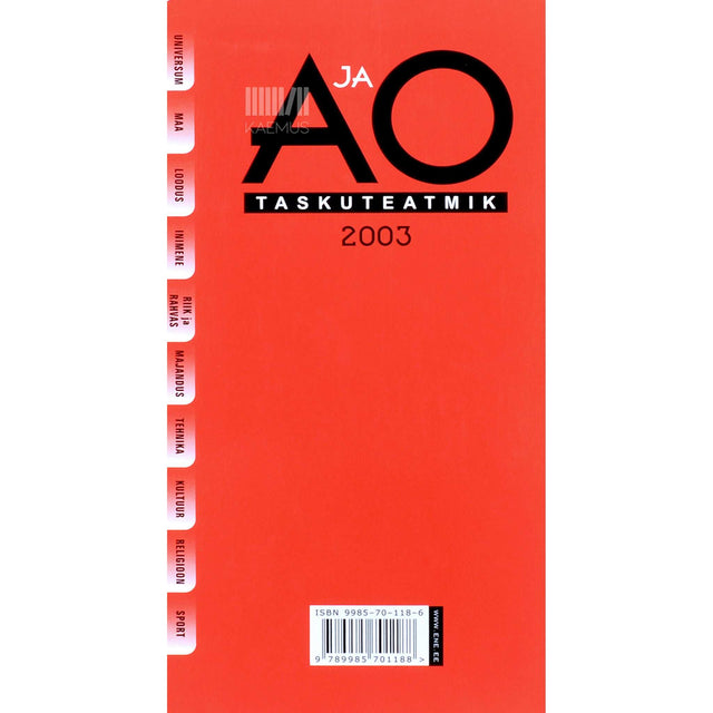 … - A ja O taskuteatmik 2003