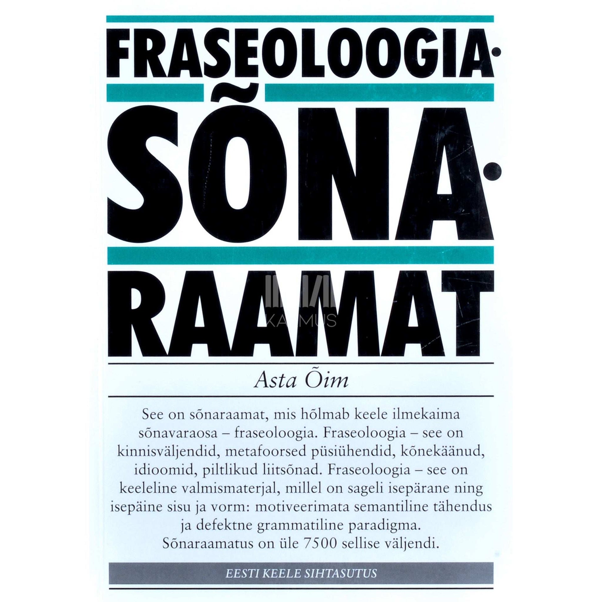 Asta Õim - Fraseoloogiasõnaraamat