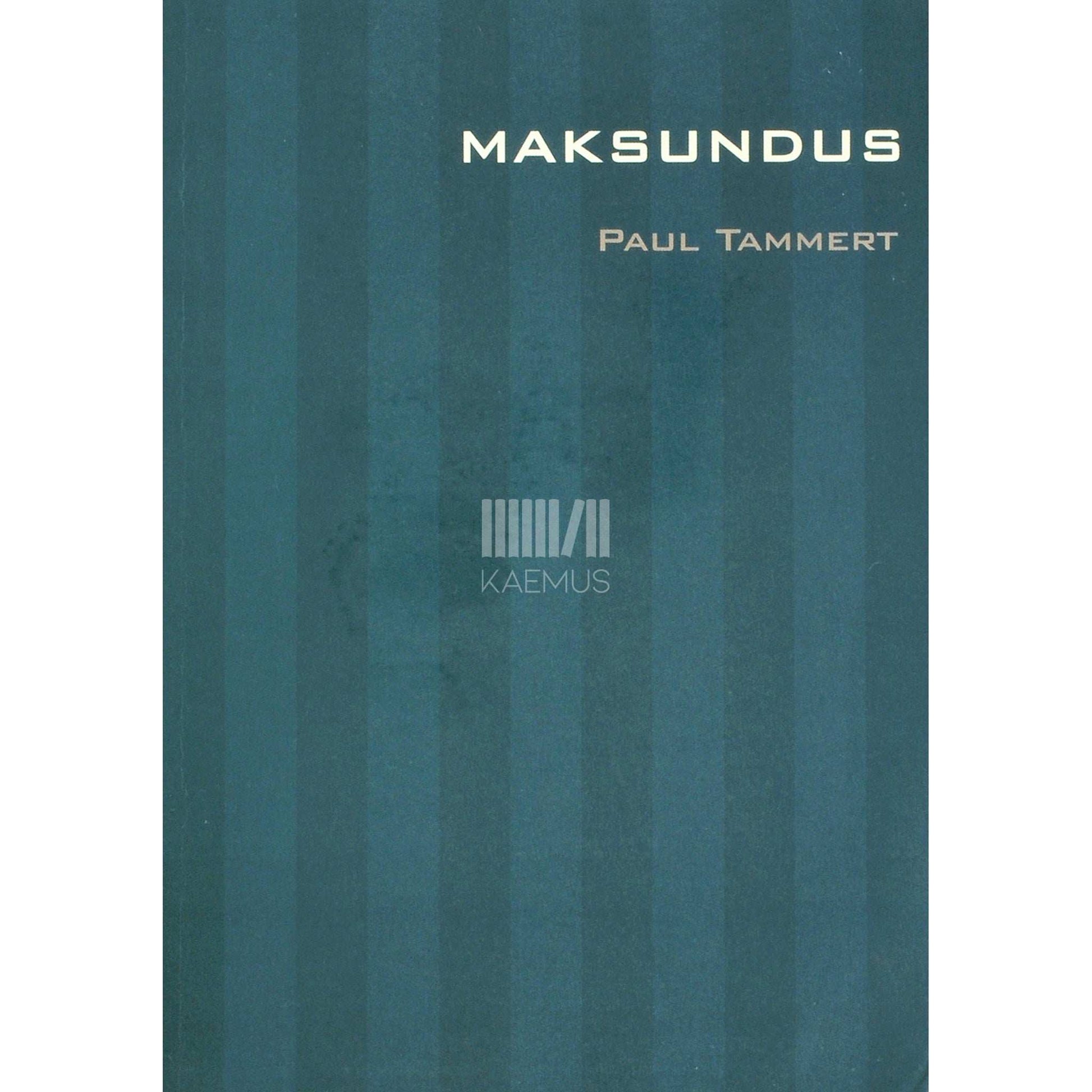 Paul Tammert - Maksundus. Õpik ülikoolidele