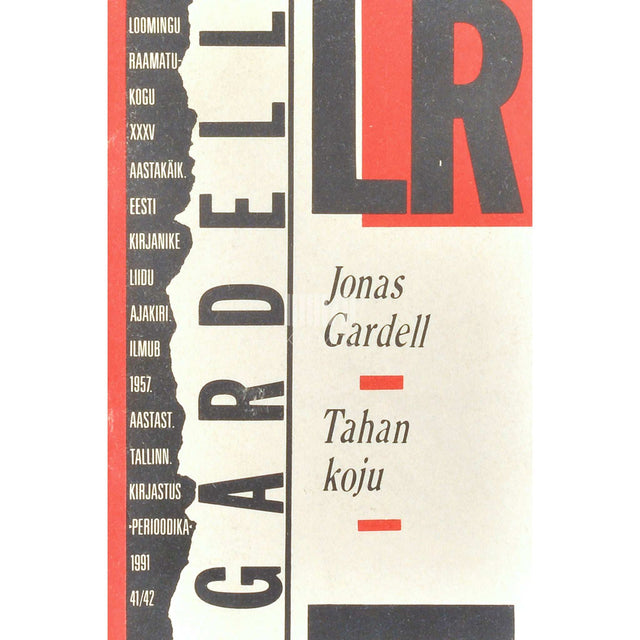 Jonas Gardell - Tahan koju