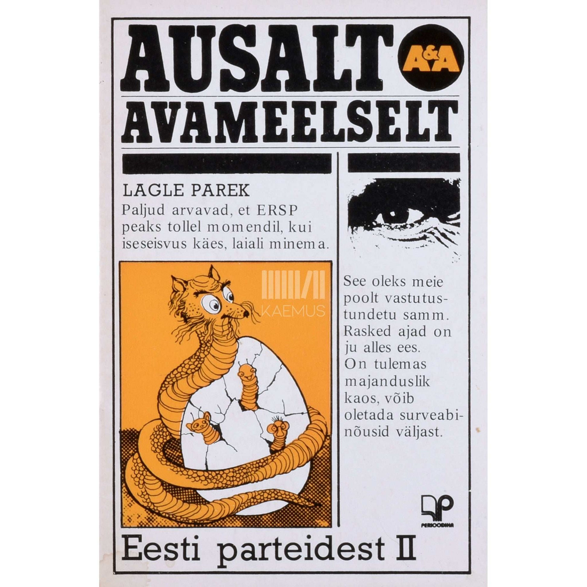 … - Ausalt ja avameelselt Eesti parteidest 2. osa