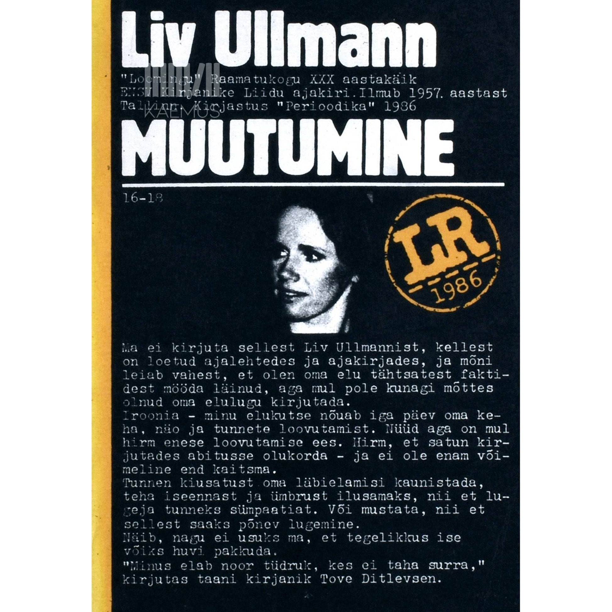 Liv Ullmann - Muutumine
