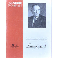 Konstantin Paustovski Suvepäevad ja teisi novelle