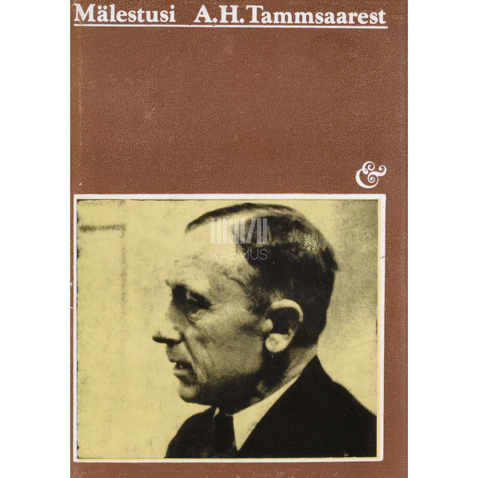 Eerik Teder - Mälestusi A. H. Tammsaarest