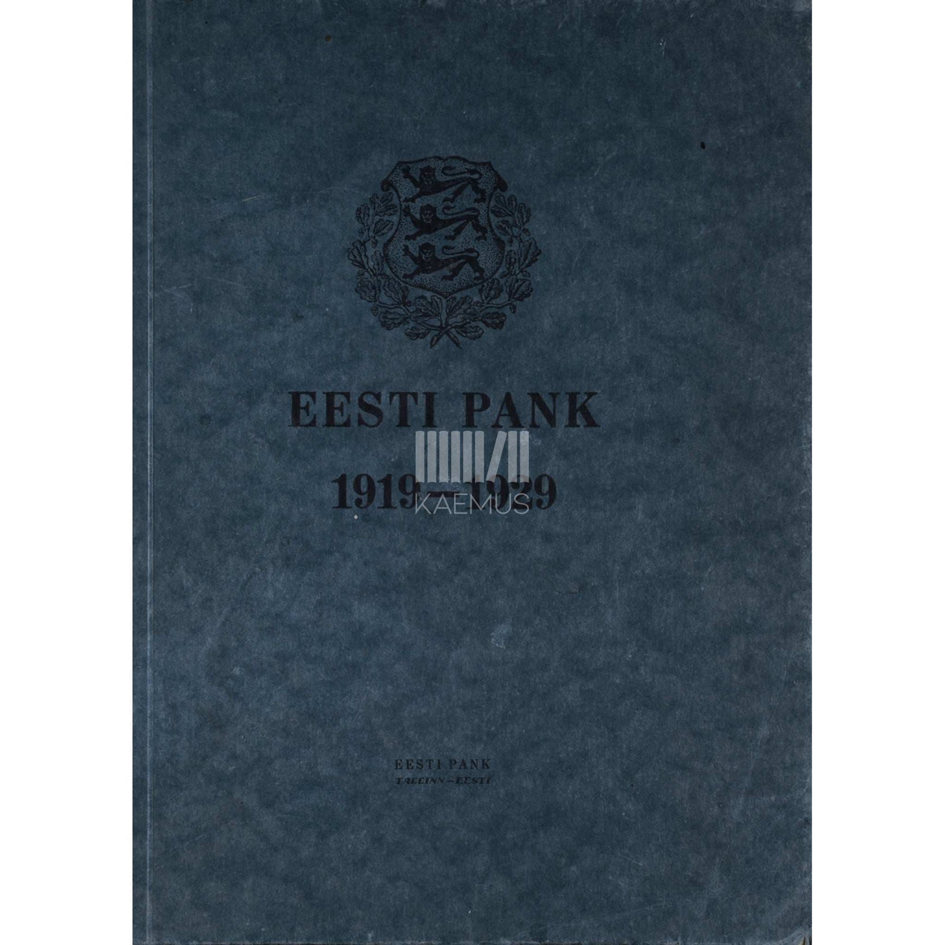 … - Eesti Pank 1919-1929