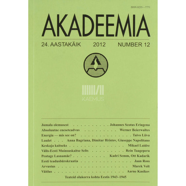 … - Akadeemia 12/2012