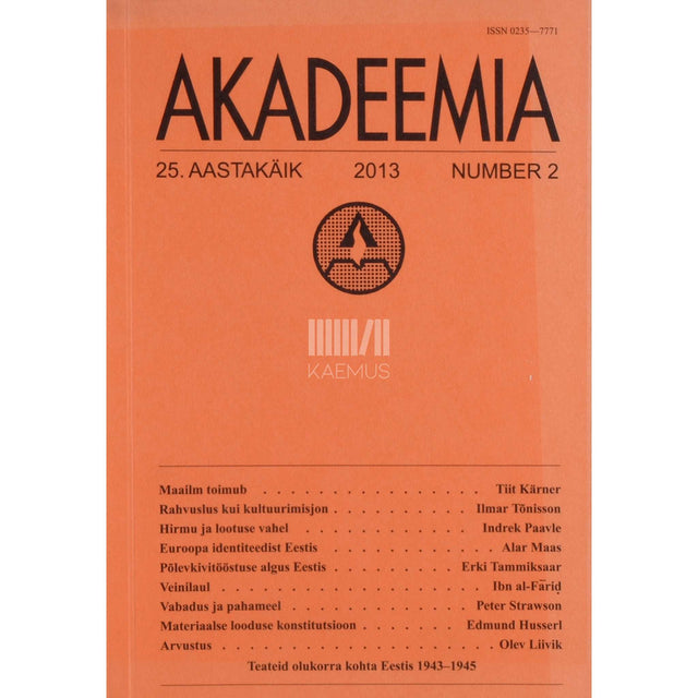 … - Akadeemia 2/2013