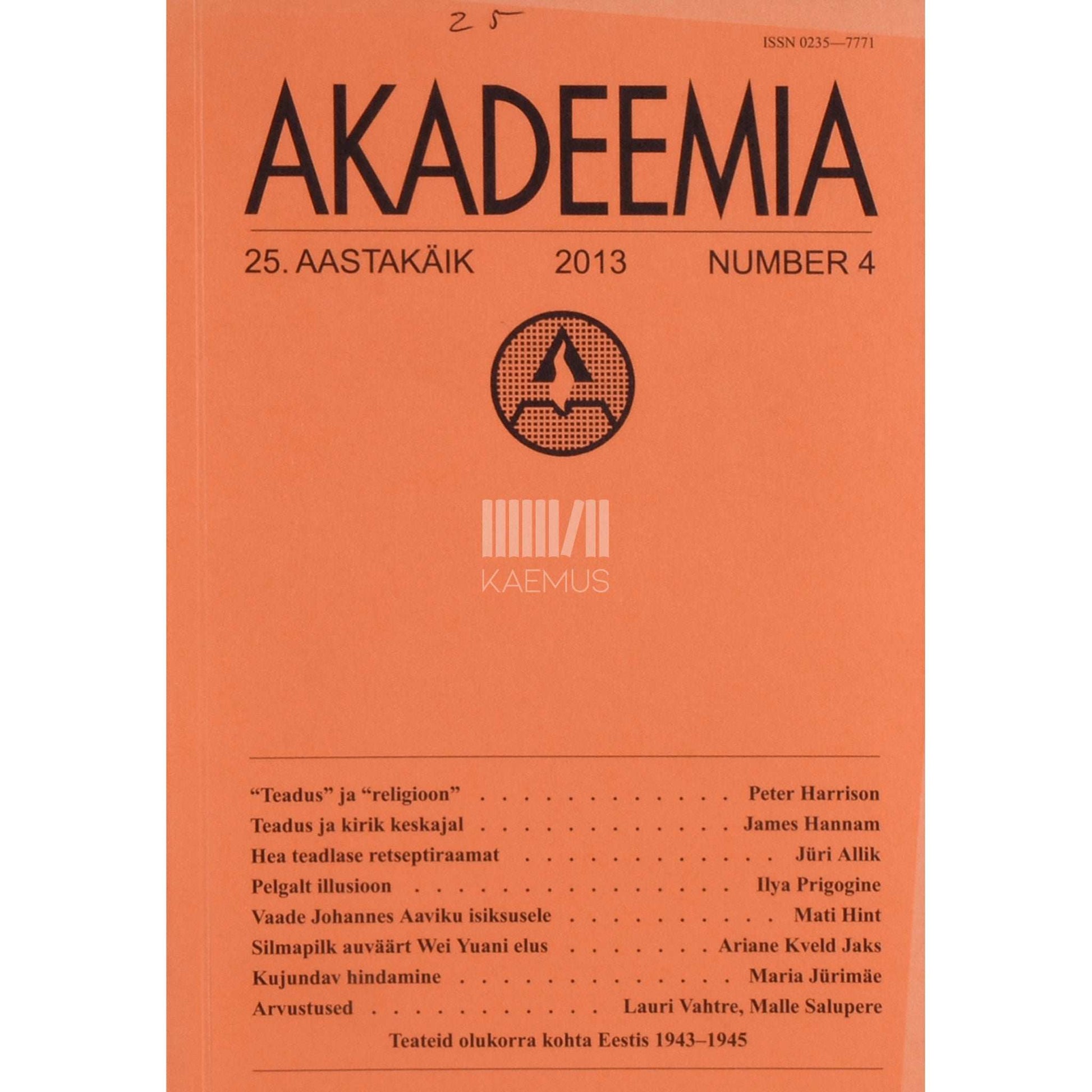 … - Akadeemia 4/2013