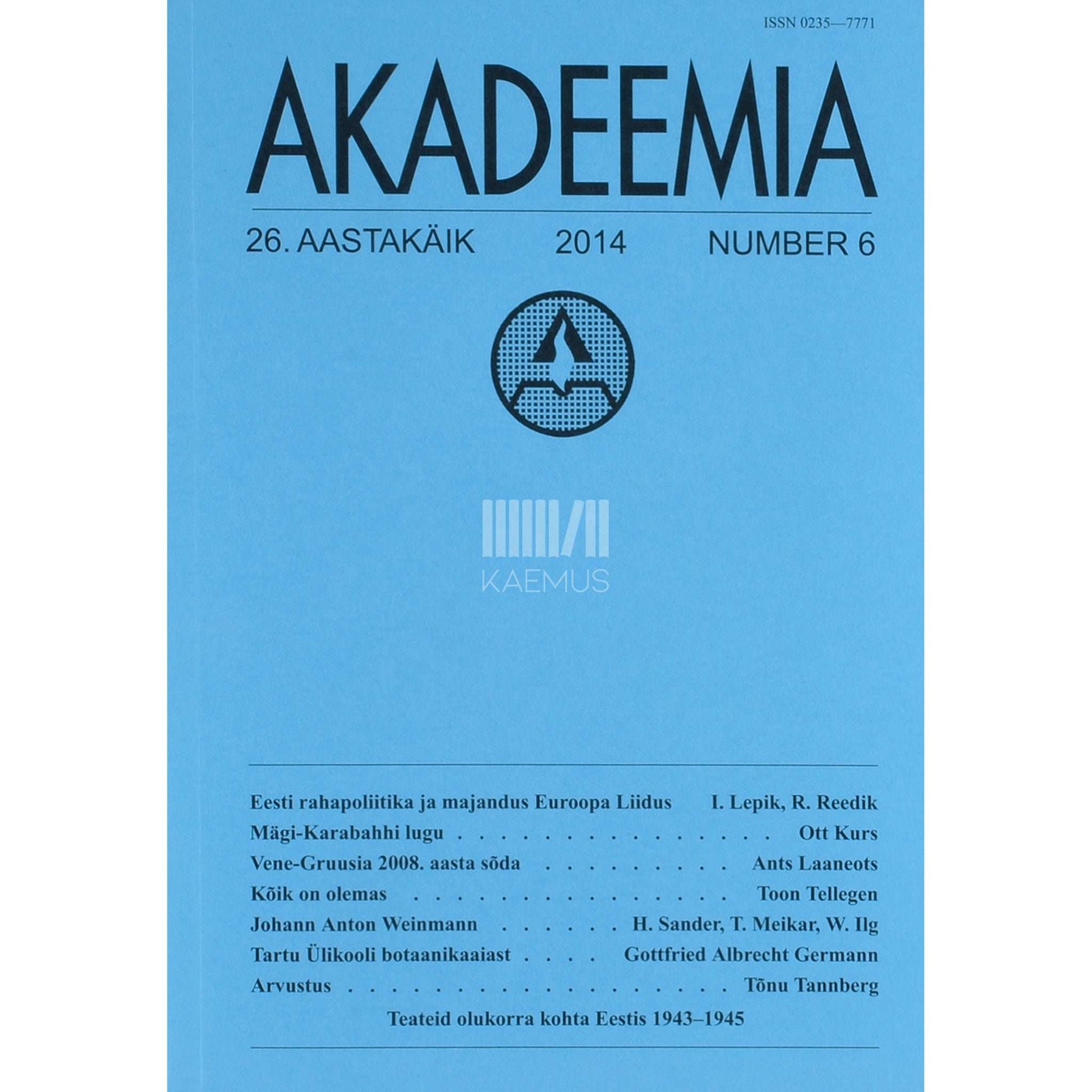... - Akadeemia 6/2014