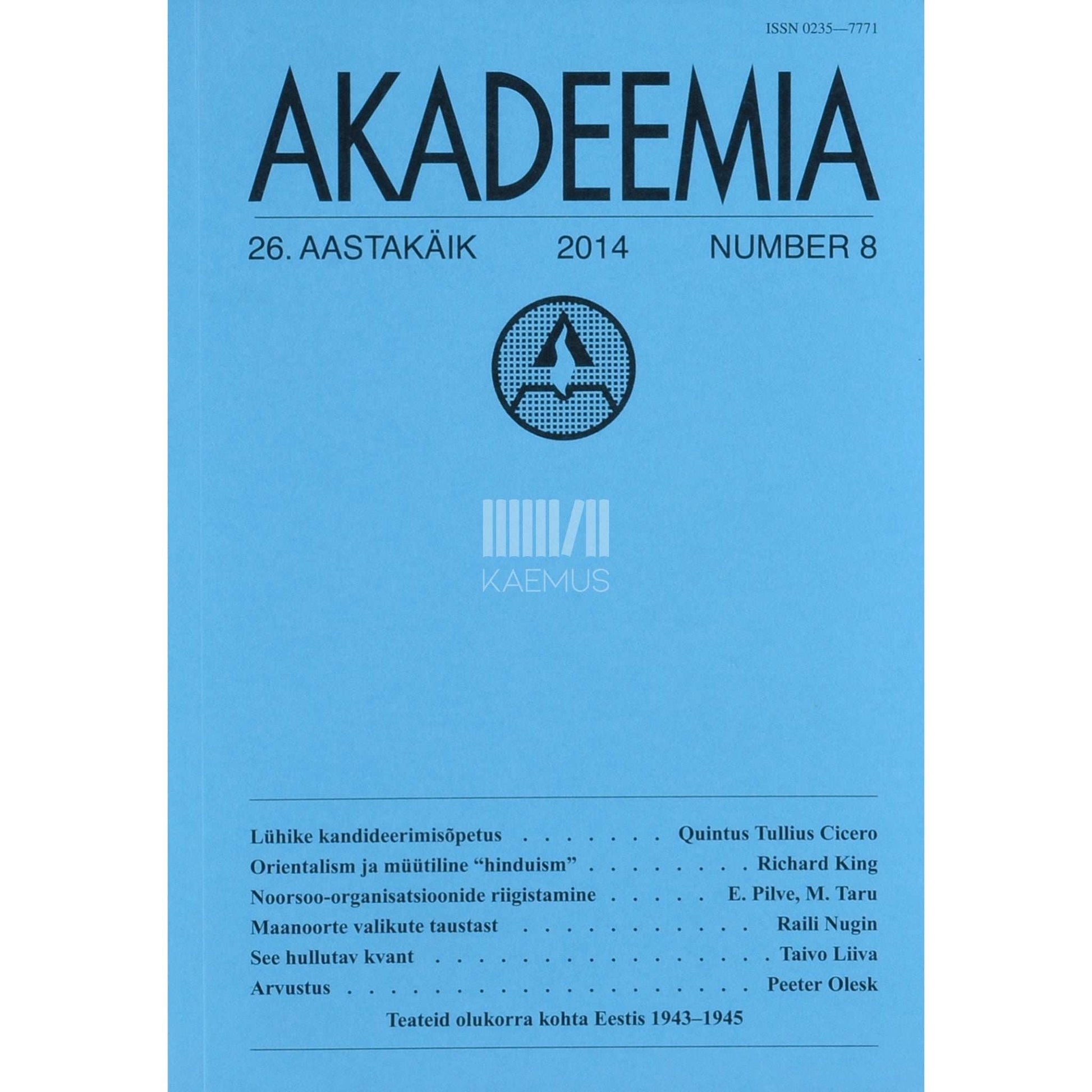 … - Akadeemia 8/2014