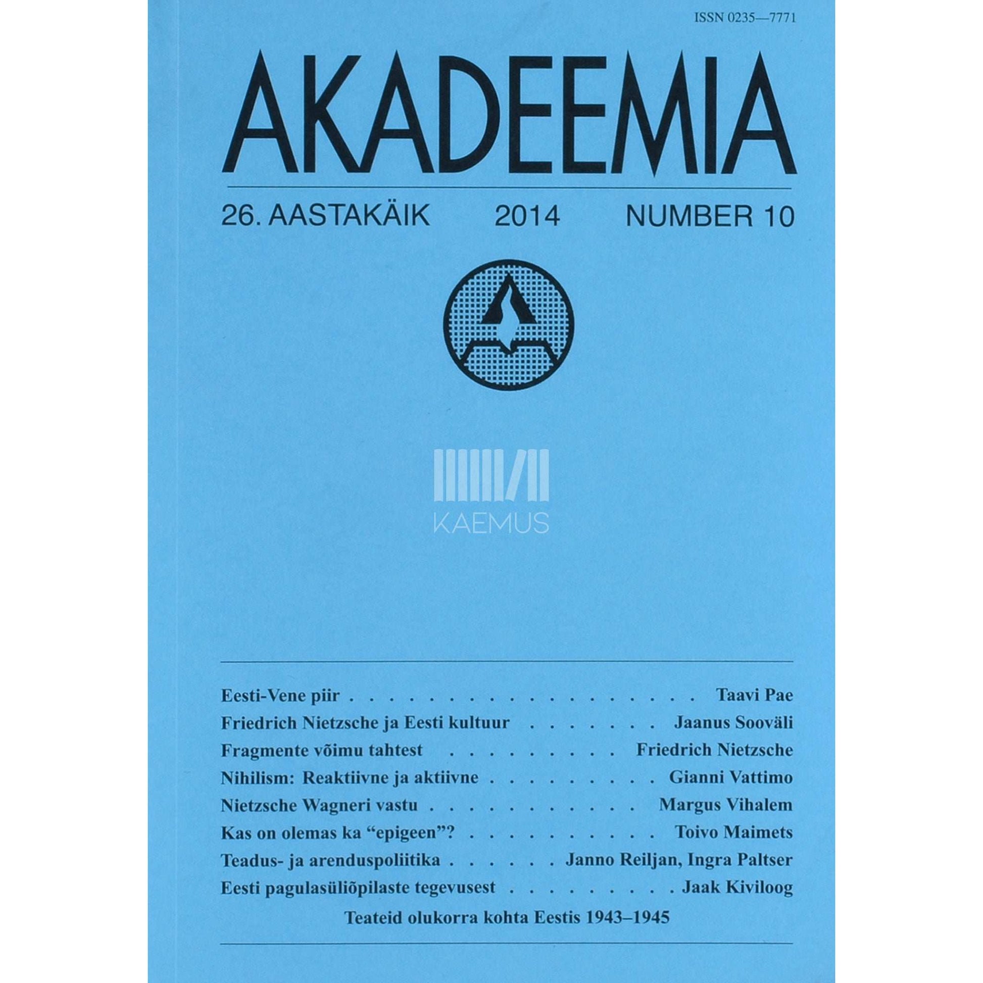 … - Akadeemia 10/2014