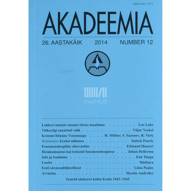 … - Akadeemia 12/2014