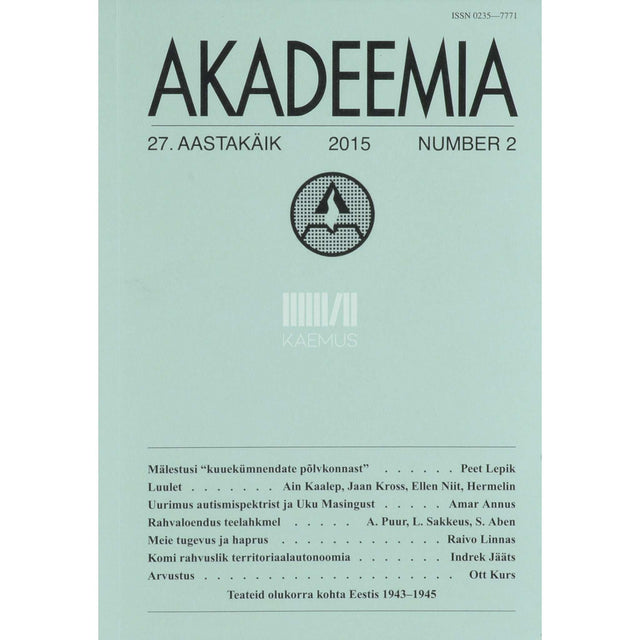 … - Akadeemia 2/2015