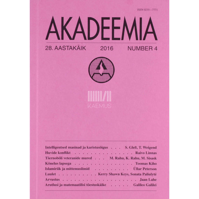 ... - Akadeemia 4/2016