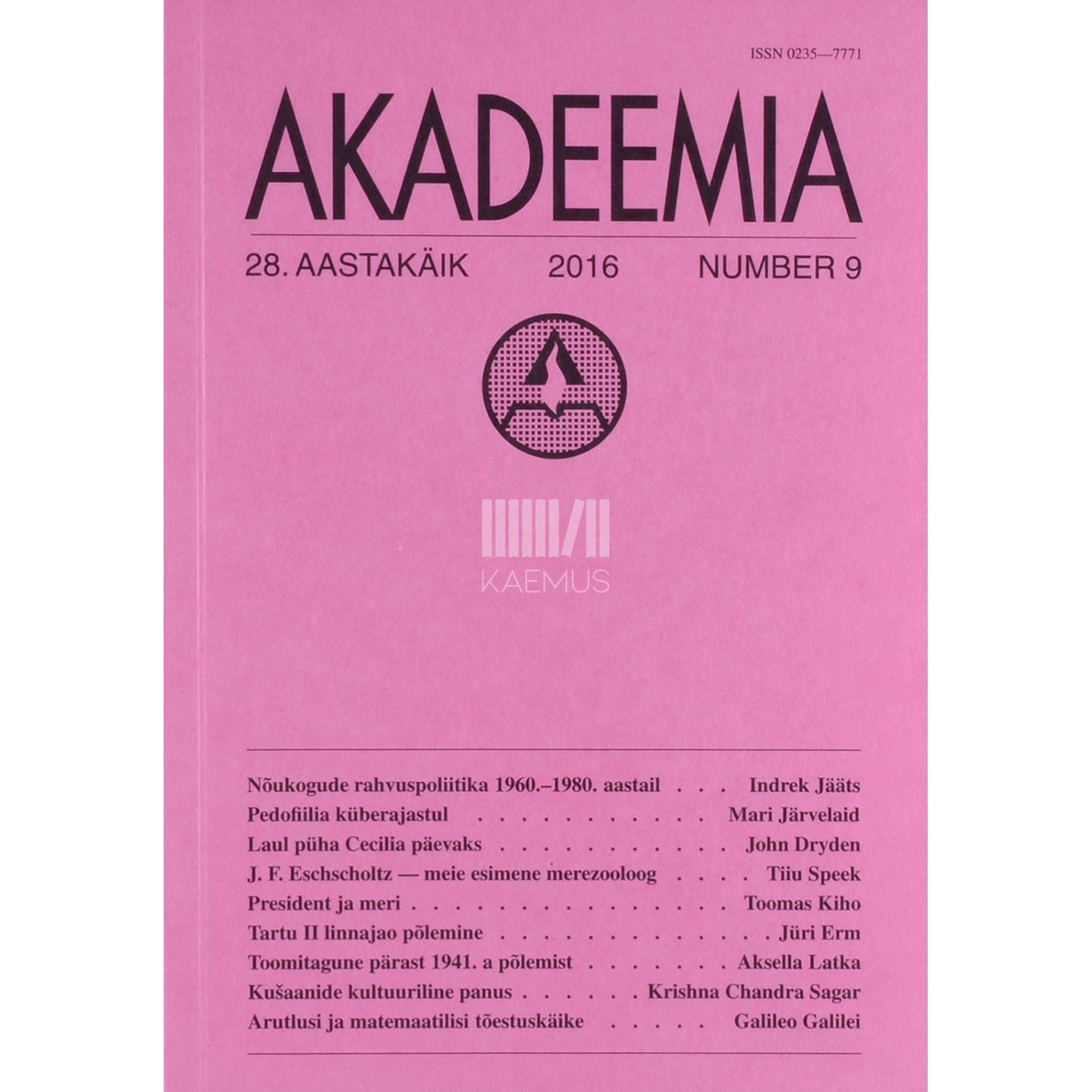 … - Akadeemia 9/2016