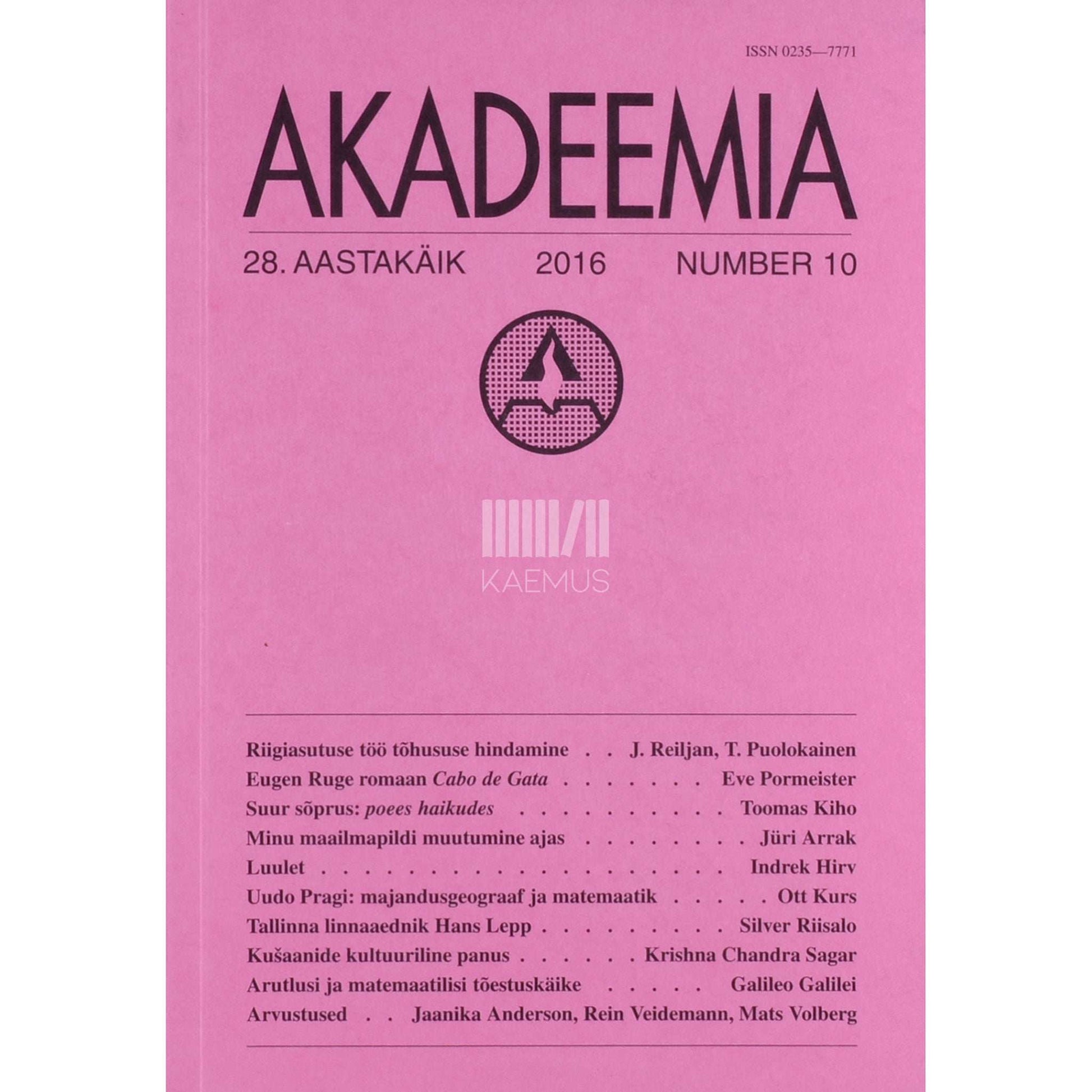… - Akadeemia 10/2016