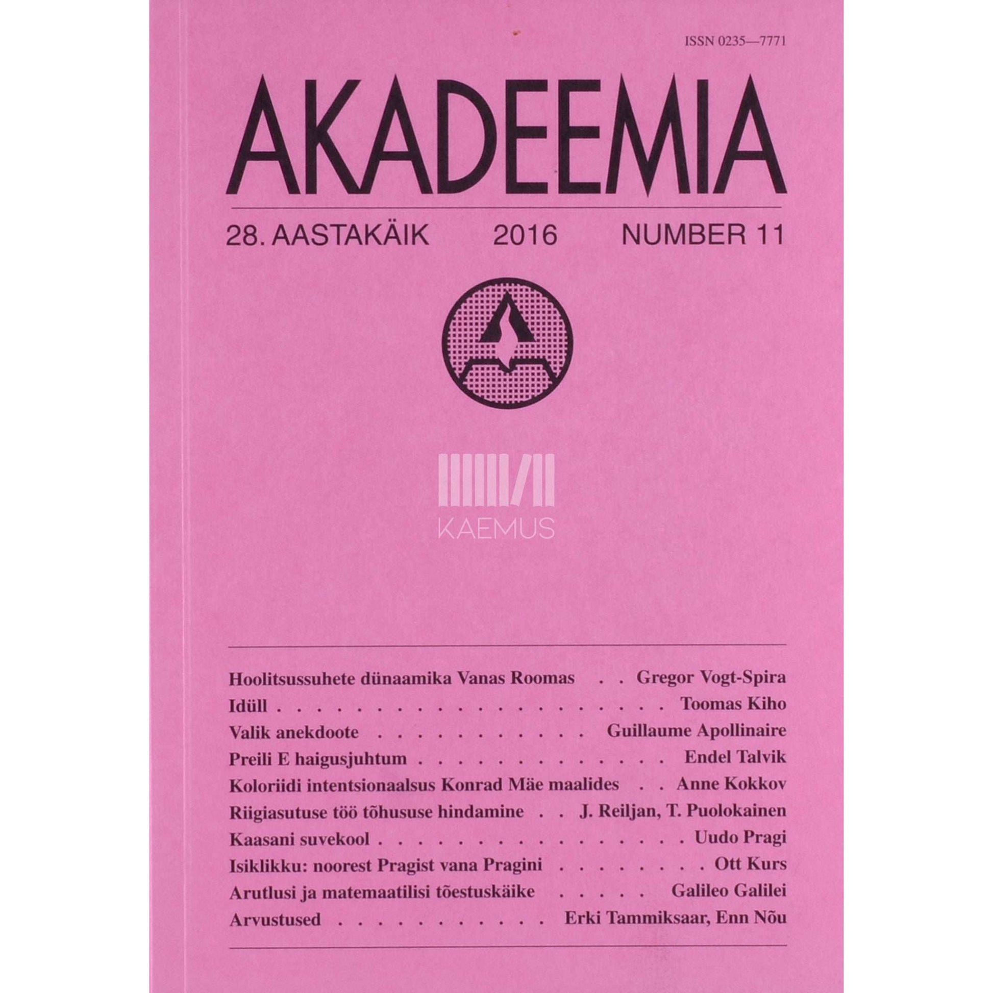 … - Akadeemia 11/2016